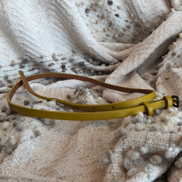 Accessories - Women's Mustard Skinny Belt size Large